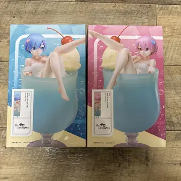 리제로 렘 라무 피규어 라운드원 한정판 크림 소다