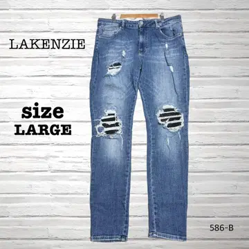 LAKENZIE 데미지 데님 남성용 Lsize [ 새상품급 ]