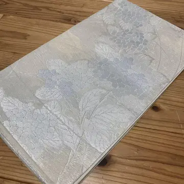 여름 오비 꽃무늬 후쿠로 오비 화이트 계열