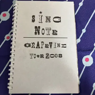 SING NOTE GRAPEVINE Tour 2008 투어 팜플렛