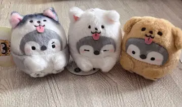 코우펜짱 복슬복슬 강아지 마스코트 3종 세트