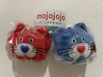mojojojo 페이스 마스코트 빨간색 파랑 고양이