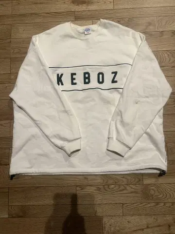 KEBOZ 화이트 맨투맨 M 사이즈