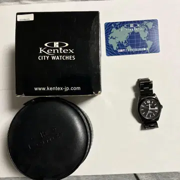 Kentex 자동 와인딩 손목시계 블랙 손목시계 틱탁 SEIKO