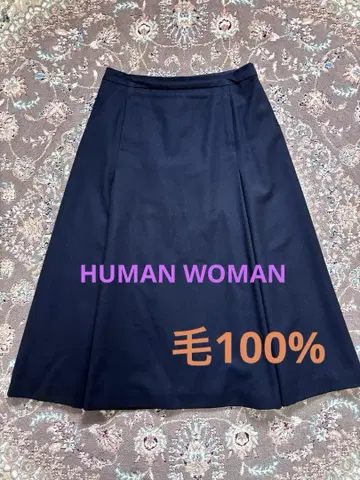 HUMAN WOMAN 스커트 다크 네이비 모 100%