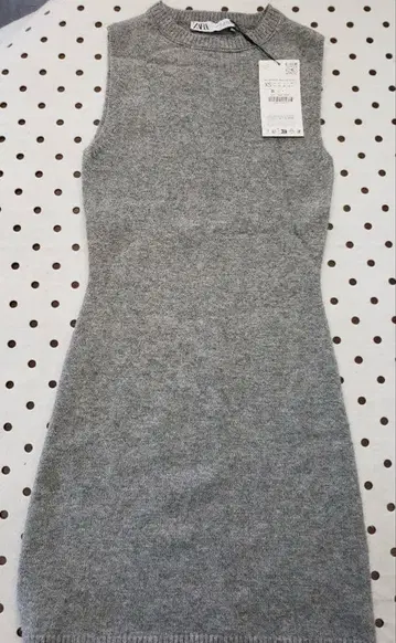 ZARA 니트 원피스 그레이 XS 새상품 택 포함