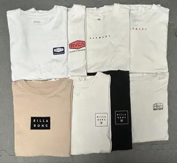 RVCA ELEMENT BILLABONG 티셔츠 세트