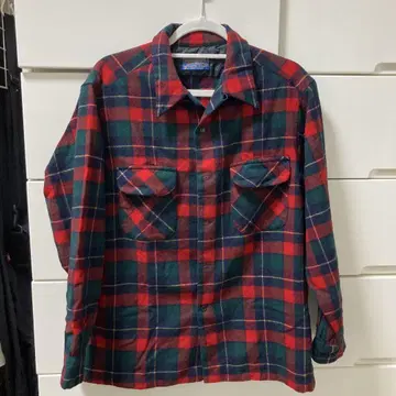 Pendleton 울 체크 셔츠 L