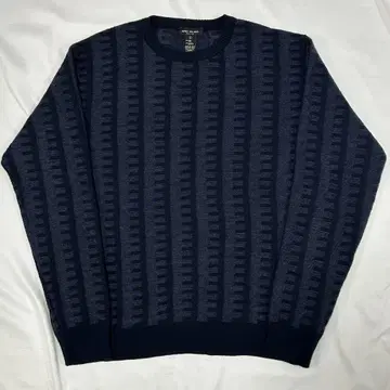 90s 이탈리아제 요철 디자인 니트 스웨터 L 사이즈