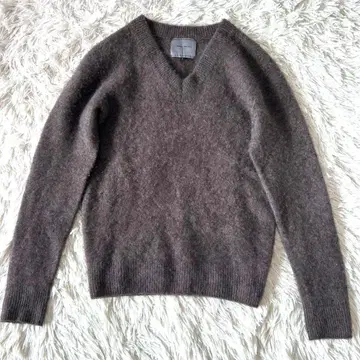 캐시미어 100% 유나이티드 애로우즈 V넥 니트 스웨터 브라운 M