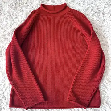 24AW 바토너 울 니트 스웨터 빨간색 사이즈 3