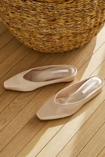 ZARA HOME 자라 홈 새틴 웨지솔 슬리퍼 뮬 38