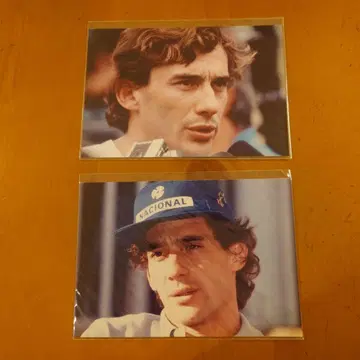 L판 F1 아일톤 세나 사진 2장 세트 Ayrton Senna