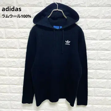 adidas 아디다스 램스울 100% 후드티 풀오버 S 블랙