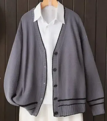빅 사이즈 B142cm 그레이 가디건