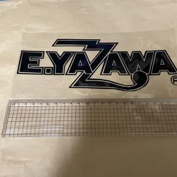 E.YAZAWA 로고 오리지널 스티커