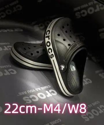 Crocs 블랙 클로그 샌들 22cm-M4/W6