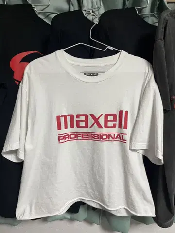 maxell x Journal Standard 크롭 T셔츠