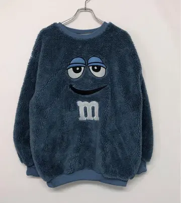 M&M's 레트로 스트릿 구제 의류 아메리칸 기업 캐릭터 보아 플리스