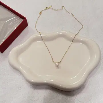 새상품 당일 발송 여성용 고급 지르코니아 다이아, 펄 목걸이 럭셔리