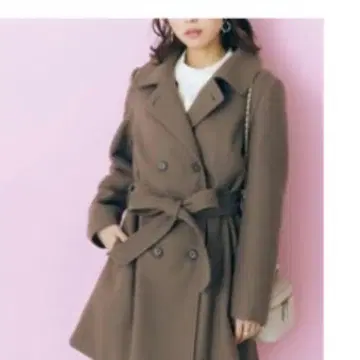 마룬 2way 케이프 숏코트