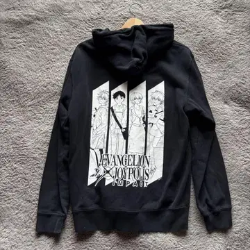 [ USED ] 에반게리온 x 조이폴리스 임팩트 후드티 L