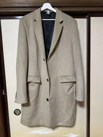 ZARA MAN 베이지 체스터 코트 EUR XL