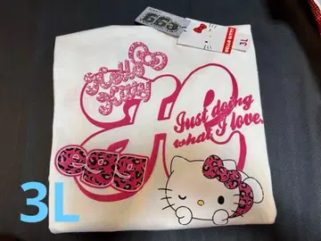 [ 새상품 ] 헬로키티 x egg 콜라보T셔츠 갸루 3L 빅 사이즈
