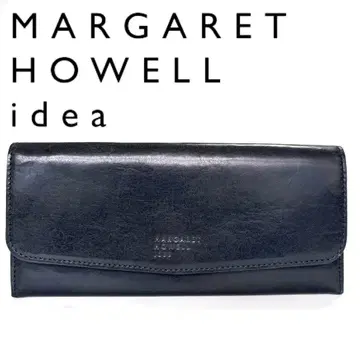 새상품 마가렛호웰 장지갑 번넷 얇은 타입 BOX 동전 지갑 네이비