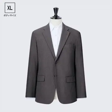 [ 미사용급 ] 유니클로 감동 자켓 테일러드 그레이 XL