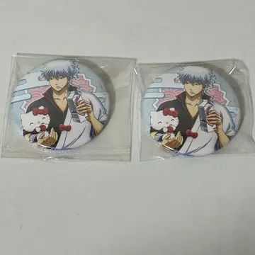 은혼 산리오 캔뱃지 사카타 긴토키 2개 세트