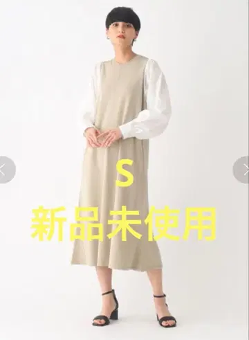 [ 미사용 새상품 ] 이소재 슬리브 니트 원피스