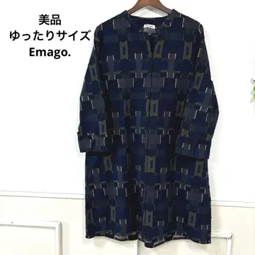 D 새상품급 루즈한 사이즈 Emago. 내추럴 원피스
