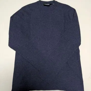DKNY 네이비 리브 스웨터 L