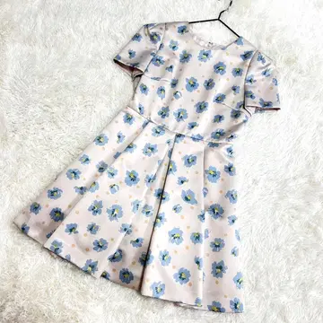 질 스튜어트 꽃무늬 원피스 드레스 경사용 볼륨 (4)