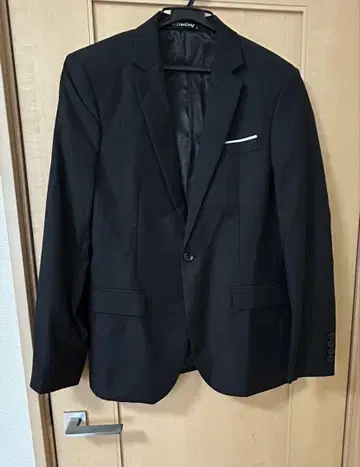 블랙 테일러드 자켓 L