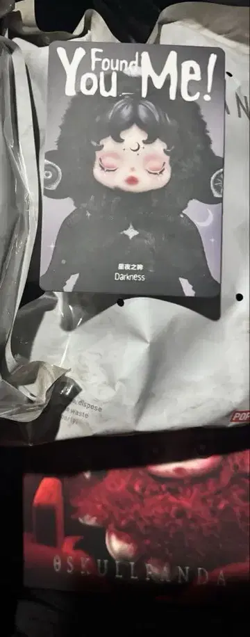 스컬 팬더 블랙 SKULLPANDA 구매 증명 있음 Darkness