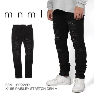 mnml 스키니 데님 23ML-SP222D 블랙 30