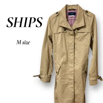 SHIPS 베이지 트렌치코트 M 사이즈 여성용