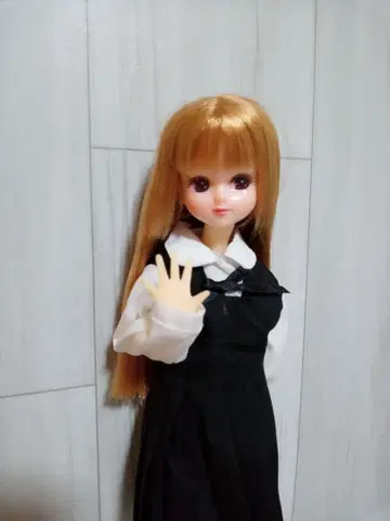 커스텀 리카짱 스트레이트 롱 옷 갈아입히기 인형