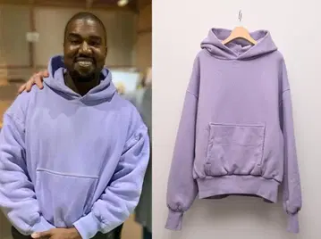 Kanye 2020 Vision 더블 레이어드 후드 맨투맨 M