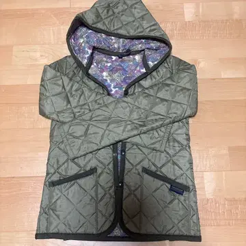 LAVENHAM 후드 부착 퀼팅 자켓