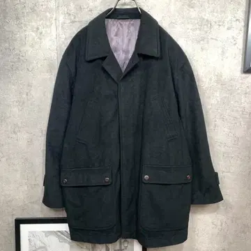 LIVBARY 남성용 테일러드 자켓 코트 L 블랙 일본제