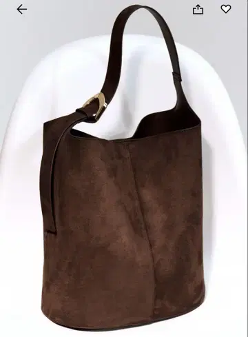 [ H&M ] 버킷백 다크 브라운 백