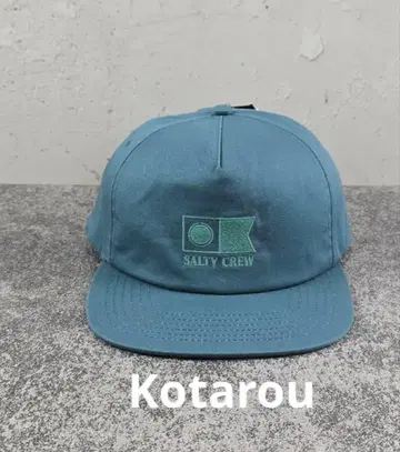 SALTY CREW 자수 아웃도어 낚시 베이스볼 캡 파랑