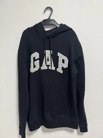 GAP 후드 부착 후드티 블랙
