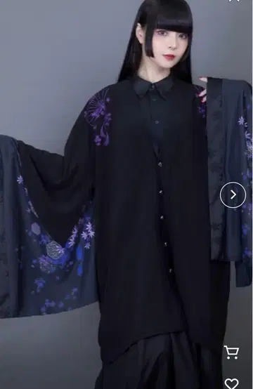REZEN 단풍 x 부채 케이프 겉옷 퍼플