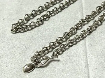 실버 체인 목걸이 약 50cm 후크식