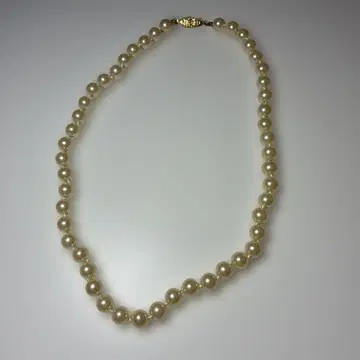 크림 펄 목걸이 약 42cm
