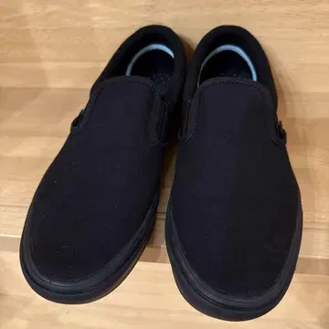 한 번 실내 착용 블랙 슬립온 신발 남성용